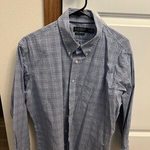 Ralph Lauren Black and Blue Casual Button Down Shirt